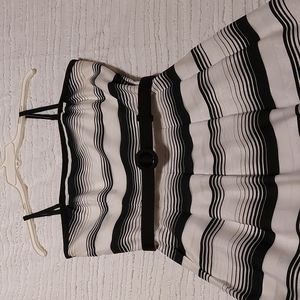 Dress from White House Black Market. White and black striped gorgeous dress.